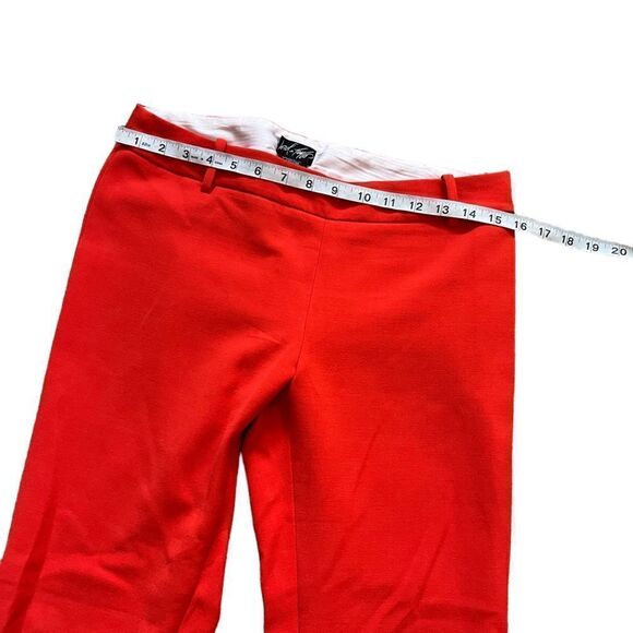 LORD & TAYLOR Orange Straight Leg Ankle Length Side Zip Dress Pant 4 - Picture 8 of 9